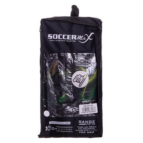 Рукавички воротарські FDSO Soccermax GK-015 10 Салатово-чорний (57508110) фото №5