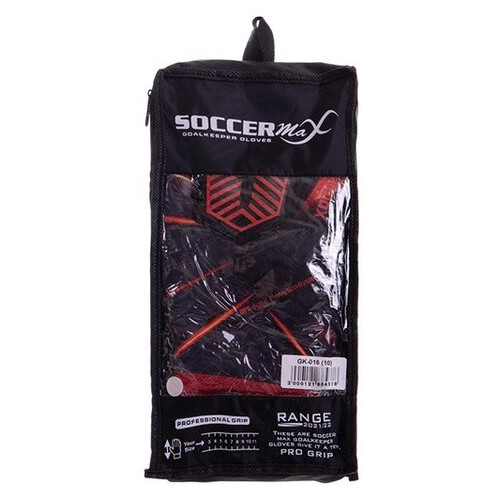 Рукавички воротарські FDSO Soccermax GK-016 10 Червоно-чорний (57508111) фото №5