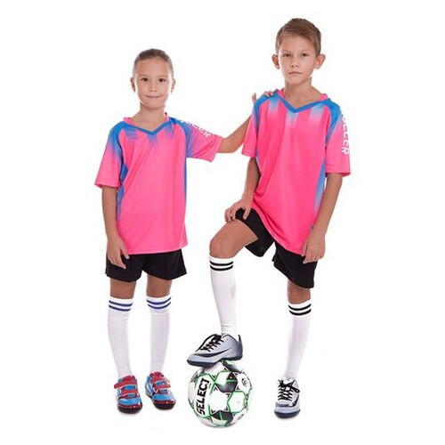 Форма футбольна дитяча FDSO D8831B XS Рожево-чорний (57508202) фото №2