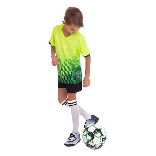 Форма футбольна дитяча FDSO D8832B 4XS Салатово-чорний (57508201) фото №2