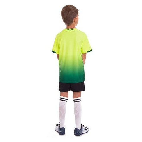Форма футбольна дитяча FDSO D8832B 4XS Салатово-чорний (57508201) фото №5