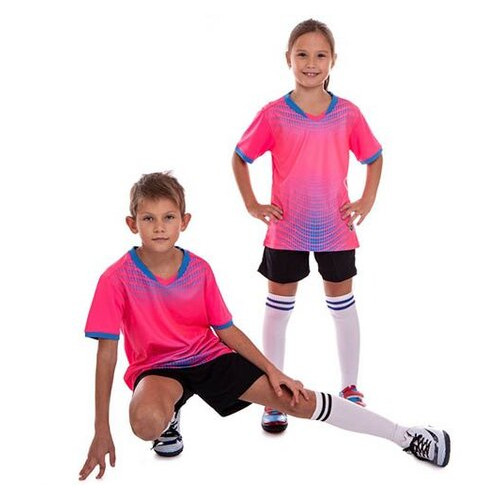 Форма футбольна дитяча FDSO D8836B 3XS Рожево-чорний (57508199) фото №2