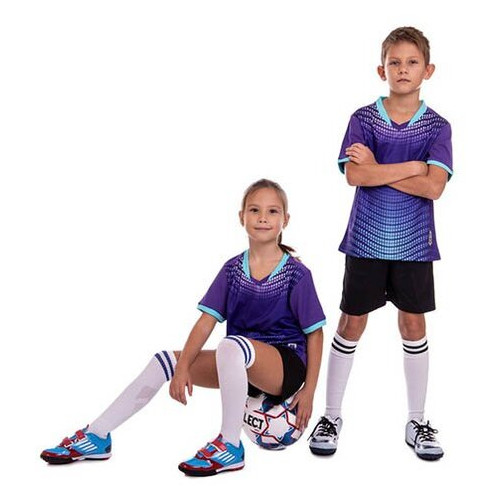 Форма футбольна дитяча FDSO D8836B 3XS Фіолетово-чорний (57508199) фото №1