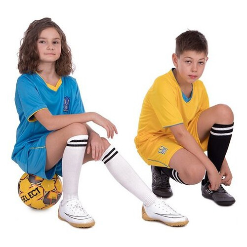 Форма футбольна дитяча FDSO Україна CO-3573-UKR L Синій (57508225) фото №13