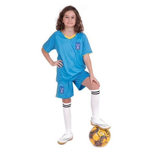 Форма футбольна дитяча FDSO Україна CO-3573-UKR L Синій (57508225) фото №9