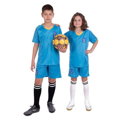 Форма футбольна дитяча FDSO Україна CO-3573-UKR L Синій (57508225) фото №11