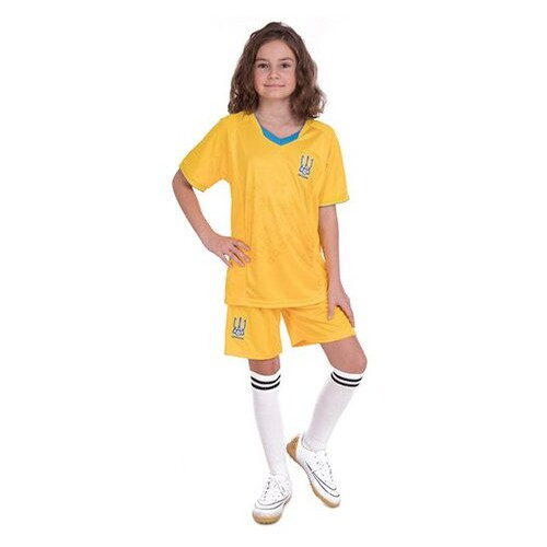 Форма футбольна дитяча FDSO Україна CO-3573-UKR M Жовтий (57508225) фото №10