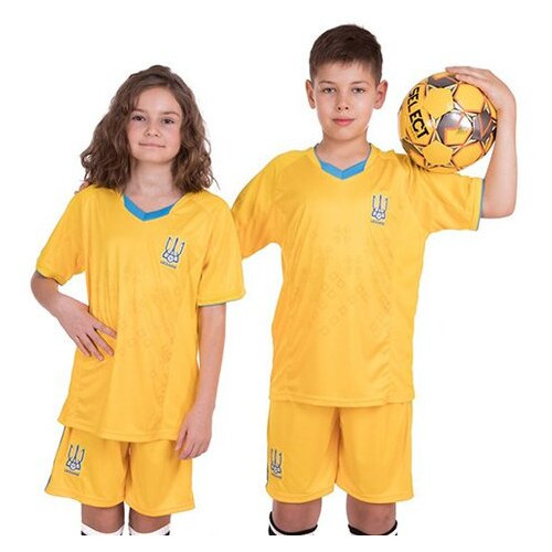 Форма футбольна дитяча FDSO Україна CO-3573-UKR M Жовтий (57508225) фото №1