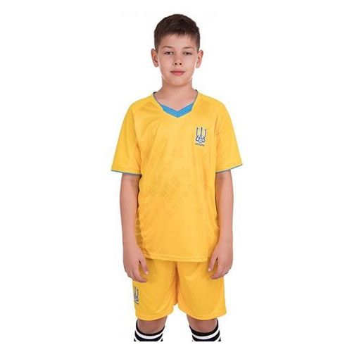 Форма футбольна дитяча FDSO Україна CO-3573-UKR M Жовтий (57508225) фото №2