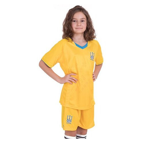 Форма футбольна дитяча FDSO Україна CO-3573-UKR XL Жовтий (57508225) фото №8