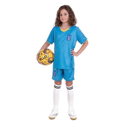 Форма футбольна дитяча FDSO Україна CO-3573-UKR XL Синій (57508225) фото №8