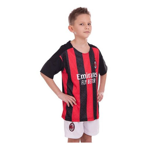 Форма футбольна дитяча FDSO AC Milan CO-2454 22 Чорно-червоний (57508246) фото №2