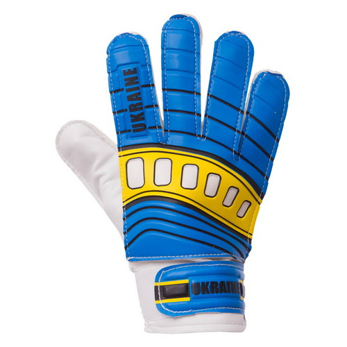 Рукавички воротарські дитячі FDSO Ukraine FB-0205-1 5 Блакитно-жовтий (57508343) фото №2