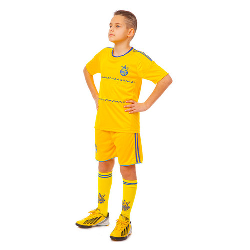 Комплект футбольної форми FDSO Україна CO-1006-UKR-13B-ETM1721 24 Жовтий (57508375) фото №1