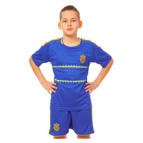 Комплект футбольної форми FDSO Україна CO-1006-UKR-13B-ETM1721 30 Синій (57508375) фото №2