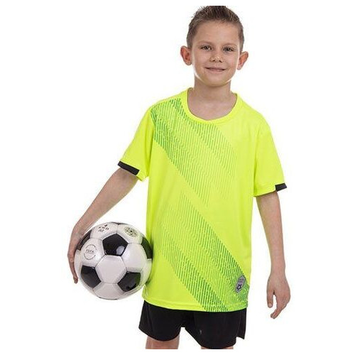 Форма футбольна дитяча FDSO D8827B 3XS Салатово-чорний (57508021) фото №1