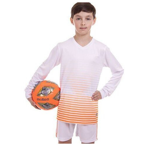 Форма футбольна підліткова з довгим рукавом FDSO CO-1908B-1 26 Біло-жовтогарячий (57508030) фото №1