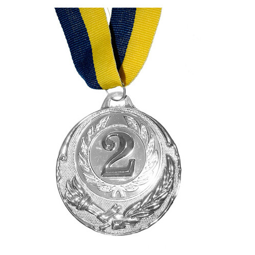Медаль Спортивная большая Серебро фото №1