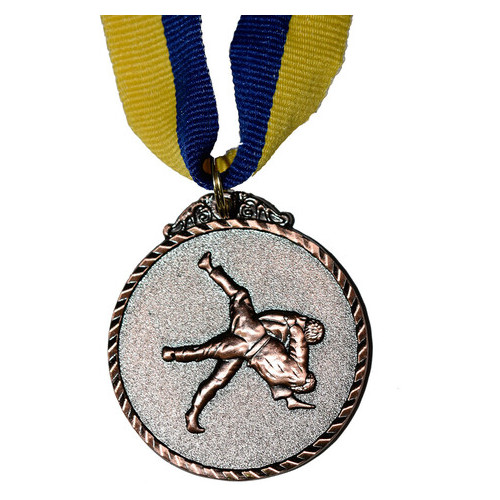 Медаль Спортивная маленькая Единоборства Бронза фото №1