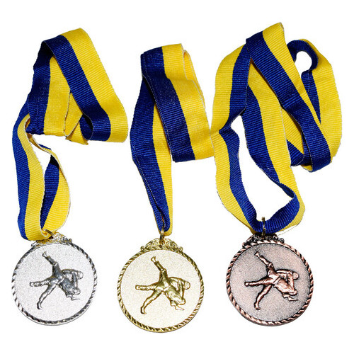 Медаль Спортивная маленькая Единоборства Бронза фото №2