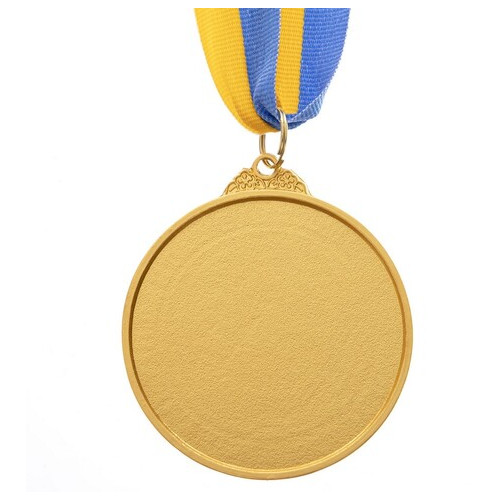 Медаль спортивна зі стрічкою двокольорова FDSO Боротьба C-4852 Золотий (33508247) фото №2