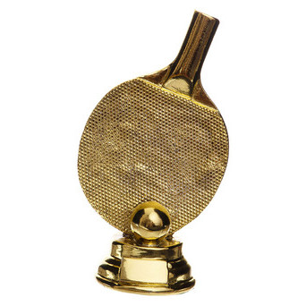Статуетка нагородна спортивна FDSO Ракетка для пінг-понгу C-1341-B2 Золотий (33508304) фото №1