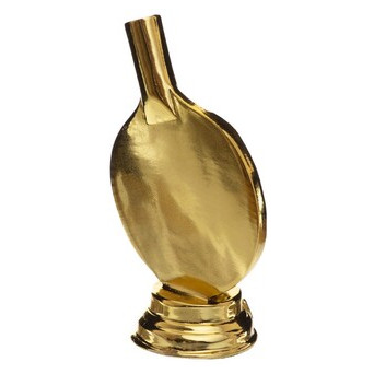 Статуетка нагородна спортивна FDSO Ракетка для пінг-понгу C-1341-B2 Золотий (33508304) фото №3
