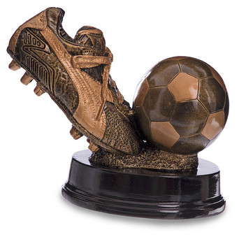 Статуетка спортивна нагородна FDSO Футбол Бутса з м'ячем C-1570-A Бронза (33508283) фото №1