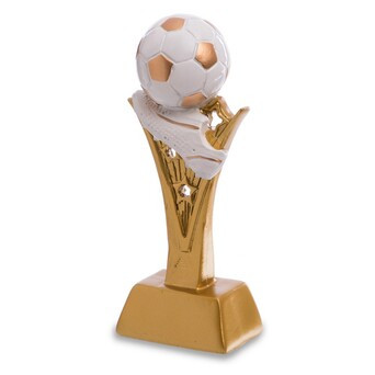 Статуетка нагородна спортивна FDSO Футбол Бутса з м'ячем C-4736-B16 Золотий (33508282) фото №3
