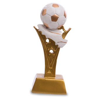 Статуетка нагородна спортивна FDSO Футбол Бутса з м'ячем C-4736-B16 Золотий (33508282) фото №1