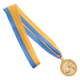 Медаль спортивна зі стрічкою FDSO Баскетбол C-7019 Золотий (33508311) фото №3