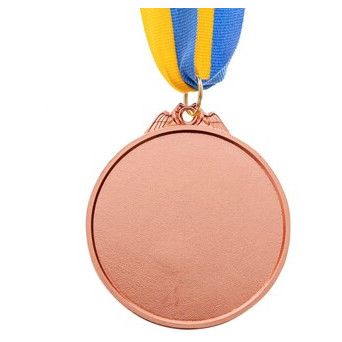 Медаль спортивна зі стрічкою двокольорова FDSO Футбол C-7030 Бронзовий (33508323) фото №2