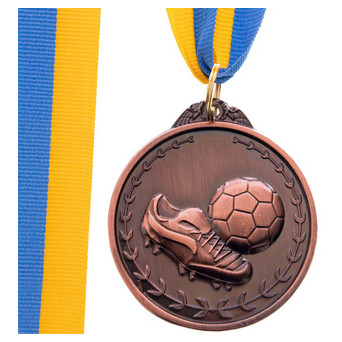 Медаль спортивна зі стрічкою FDSO Футбол C-7011 Бронзовий (33508318) фото №1
