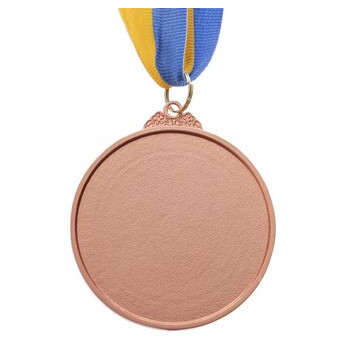 Медаль спортивна зі стрічкою двокольорова FDSO Плавання C-4848 Бронзовий (33508327) фото №2