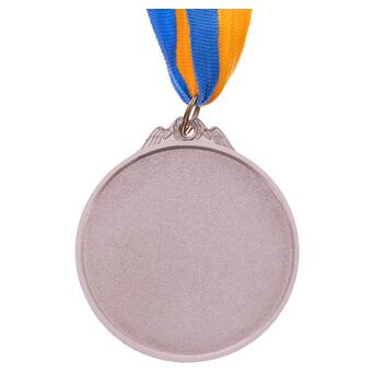 Медаль спортивна зі стрічкою двокольорова FDSO Настільний теніс C-7028 Срібний (33508338) фото №2