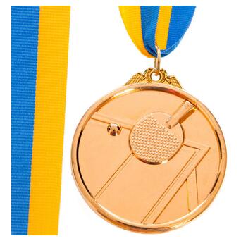 Медаль спортивна зі стрічкою FDSO Настільний теніс C-H8566 Золотий (33508337) фото №1