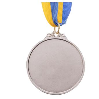 Медаль спортивна зі стрічкою двоколірна FDSO Бадмінтон C-7027 Срібний (33508345) фото №2