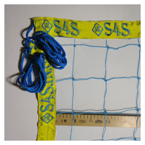 Сетка для волейбола S4S Бренд Пляжный сине-желтая (10210) фото №1