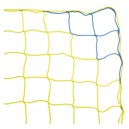 Сітка на ворота футбольні FDSO тренувальна безвузлова Євро Еліт SO-2325 Синьо-жовтий (57508365) фото №2