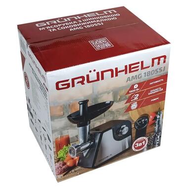 Мясорубка электрическая Grunhelm AMG180SSJ 1800 Вт черная фото №2