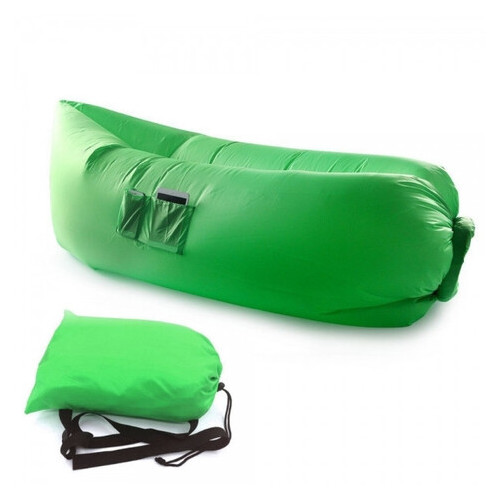 Самонадувной диван - шезлонг Lamzac Hangout зеленый фото №1