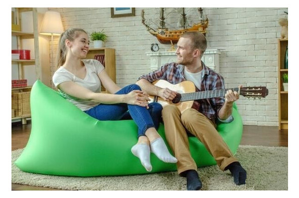 Самонадувной диван - шезлонг Lamzac Hangout зеленый фото №2