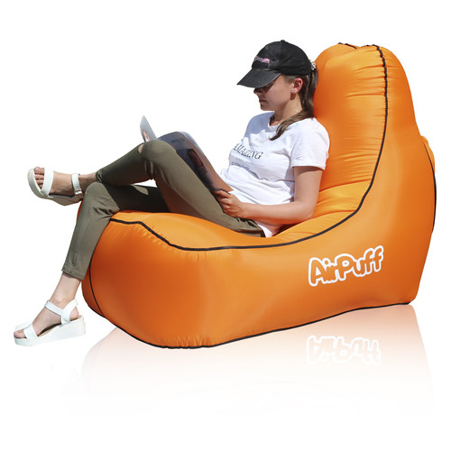 Надувне крісло для відпочинку AirPuff Orange фото №1