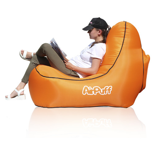 Надувне крісло для відпочинку AirPuff Orange фото №2