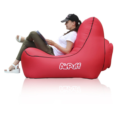 Надувне крісло для відпочинку AirPuff Red фото №2