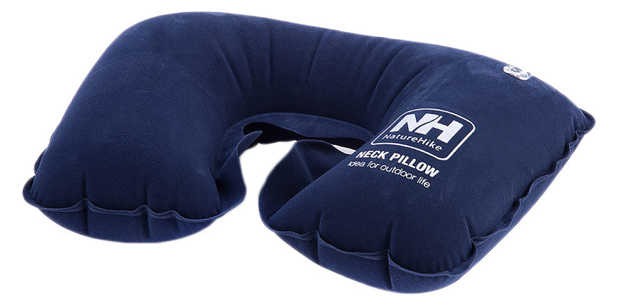 Надувная подушка Square Inflatable Travel Neck Pillow dark blue (NH15A003-L) фото №1