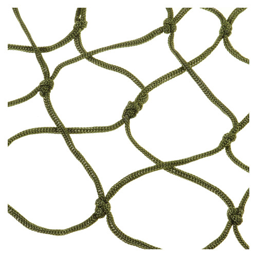 Гамак сітчастий мотузковий похідний Supretto темно-зелений хакі (CZ275995) фото №3