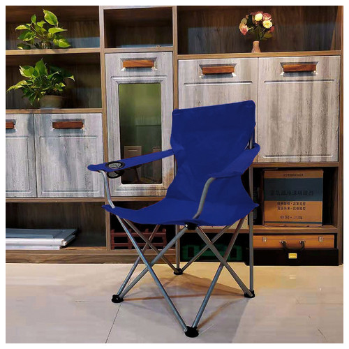 Розкладне крісло Lesko S5432 50*43*90 см Blue для туризму фото №2