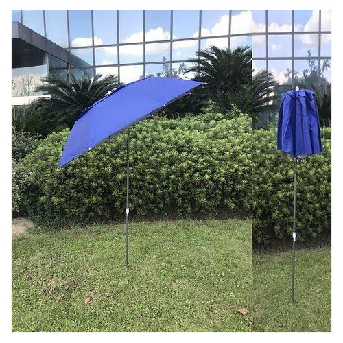 Зонт пляжный Stenson MH-2712 d2.0м с треногой и колышками, синий фото №4