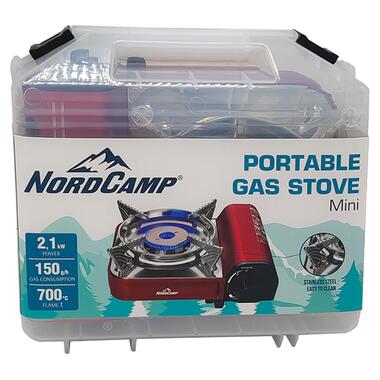 Портативна газова плита Nord Camp 2,1кВт з пєзопідпалом Mini (NC10500) фото №2